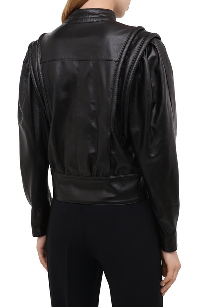 Кожаный бомбер ISABEL MARANT, арт. VE1514-20H056I/LARSY, фото 4