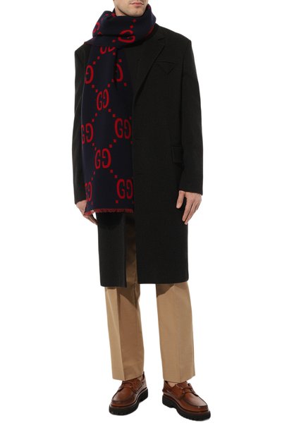 Шарф из шерсти и шелка GUCCI, арт. 495592 4G350, фото 2