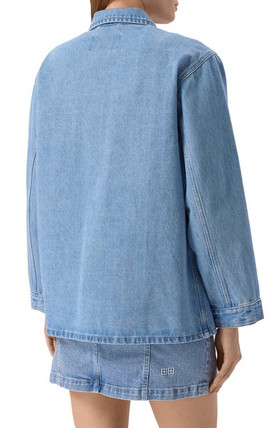 Джинсовая куртка FORTE DEI MARMI COUTURE голубого цвета по цене 51150 руб., арт. 25SF5366, фото 4 Джинсовая куртка FORTE DEI MARMI COUTURE, арт. 25SF5366, фото 4