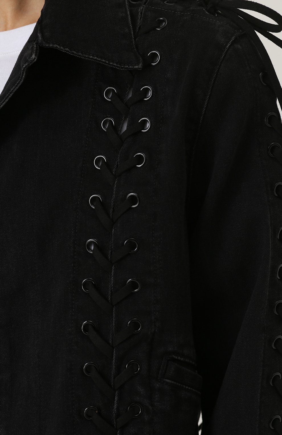 Джинсовая куртка со шнуровкой MADE GOLD, арт. MING/11000, фото 5