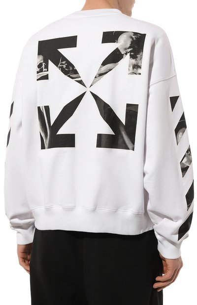 Хлопковый свитшот OFF-WHITE, арт. 0MBA054F21FLE0110110, фото 4