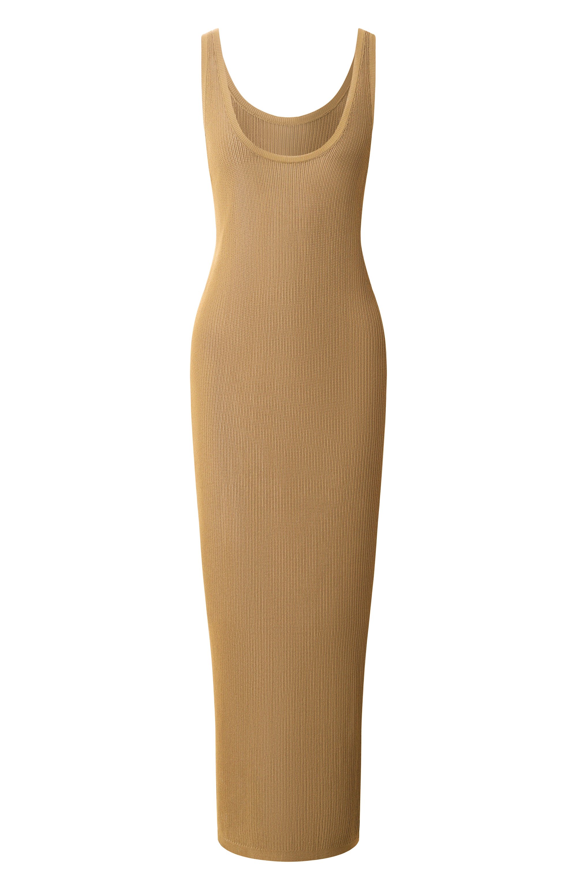 Платье из вискозы PETAR PETROV бежевого цвета по цене 92400 руб., арт. S25K5, фото 1 Платье из вискозы PETAR PETROV, арт. S25K5, фото 1