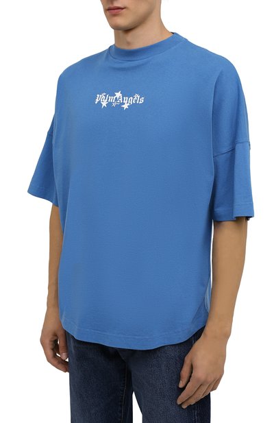 Хлопковая футболка PALM ANGELS, арт. PMAA002F21JER0054501, фото 3
