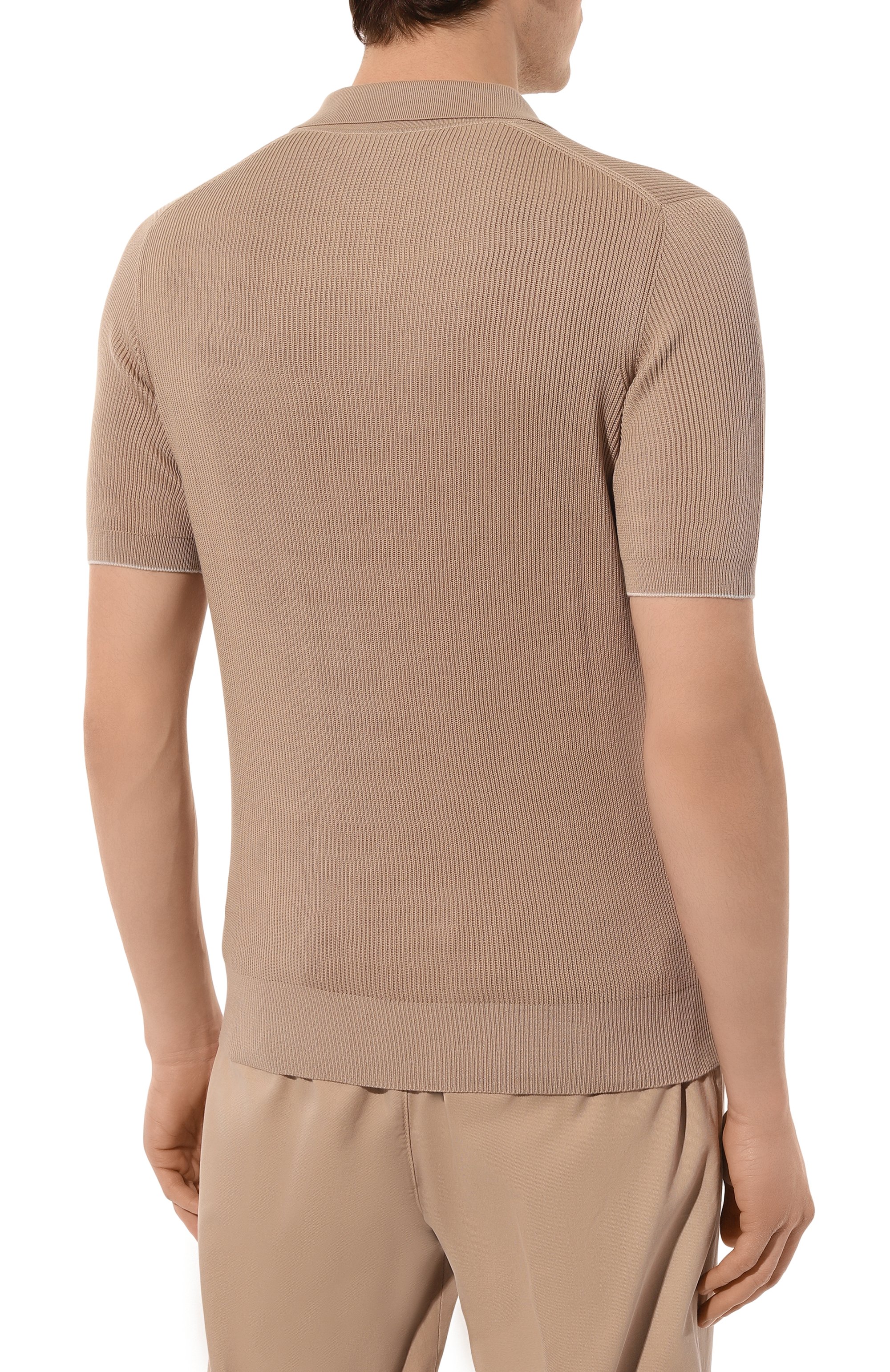 Хлопковое поло BRUNELLO CUCINELLI, арт. M2900B2020, фото 4