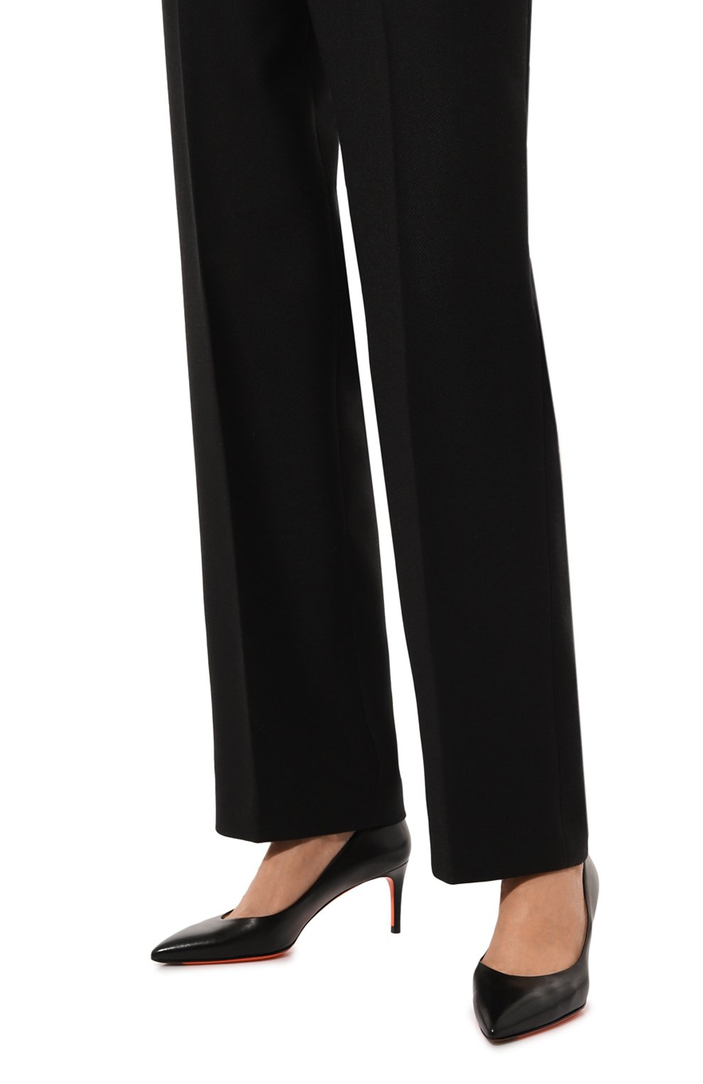 Кожаные туфли SANTONI черного цвета по цене 79150 руб., арт. WDLG70946HI2NSZA, фото 3 Кожаные туфли SANTONI, арт. WDLG70946HI2NSZA, фото 3