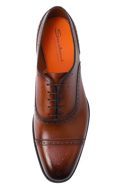Кожаные оксфорды adrian SANTONI, арт. MCAG19154MC3HVVD, фото 5