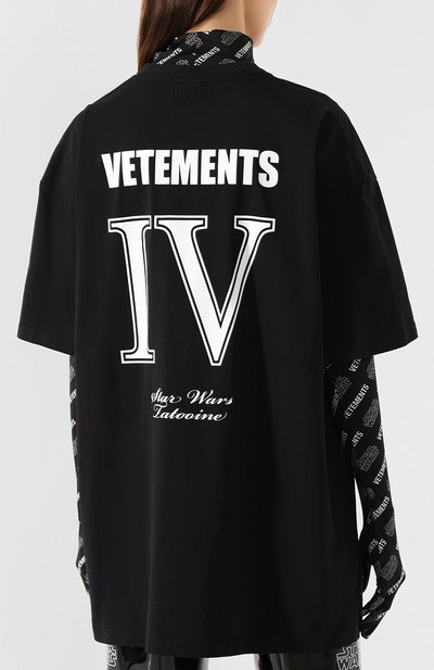Хлопковая футболка star wars x vetements VETEMENTS, арт. USW21TS012 1600/W, фото 4