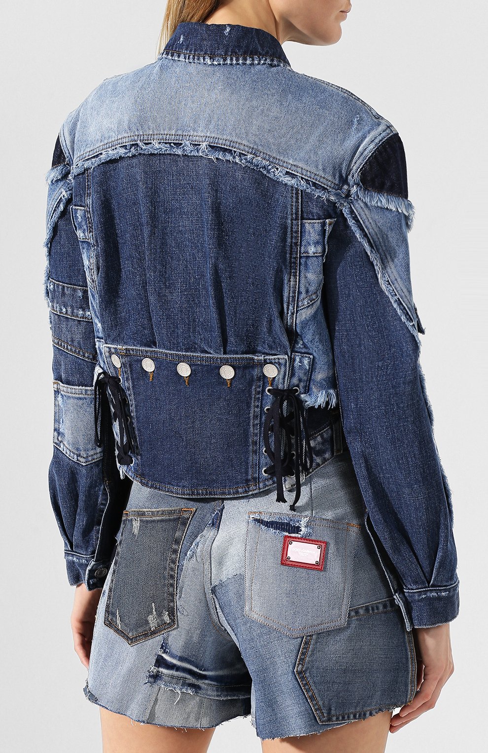 Джинсовая куртка DOLCE & GABBANA голубого цвета по цене 240000 руб., арт. F9D77D/G8959, фото 4 Джинсовая куртка DOLCE & GABBANA, арт. F9D77D/G8959, фото 4