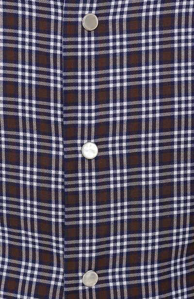 Хлопковая рубашка на кнопках в клетку KITON, арт. UMCNERCH0656006, фото 5