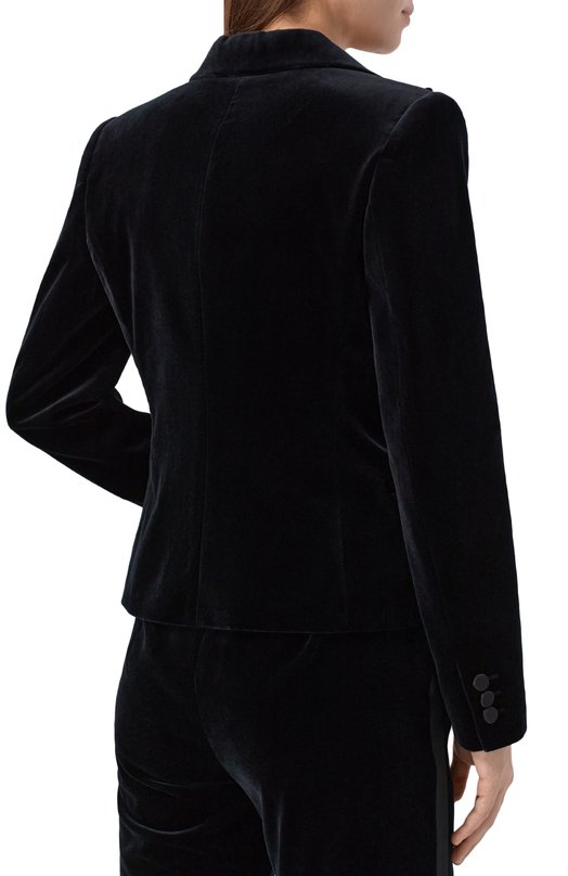 Бархатный жакет Max Mara Studio E0LIE Чёрный  E0LIE Фото 4