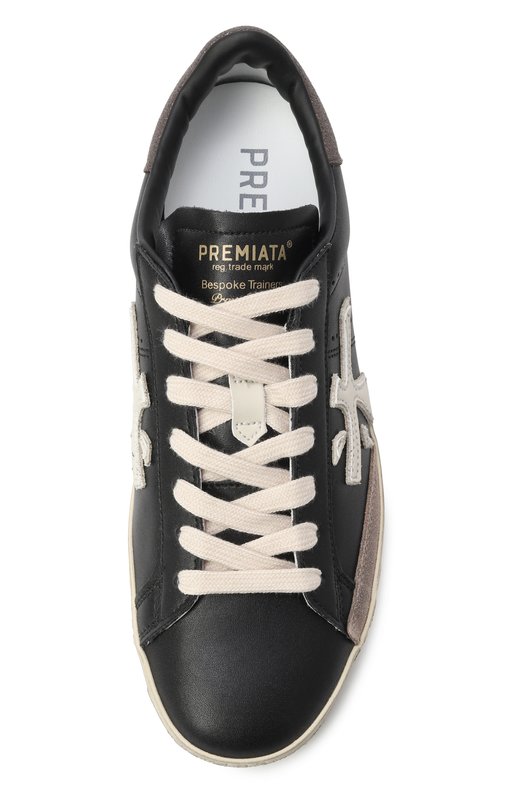 Кожаные кеды Steven D Premiata STEVEND/VAR 7603 Чёрный  STEVEND/VAR 7603 Фото 6