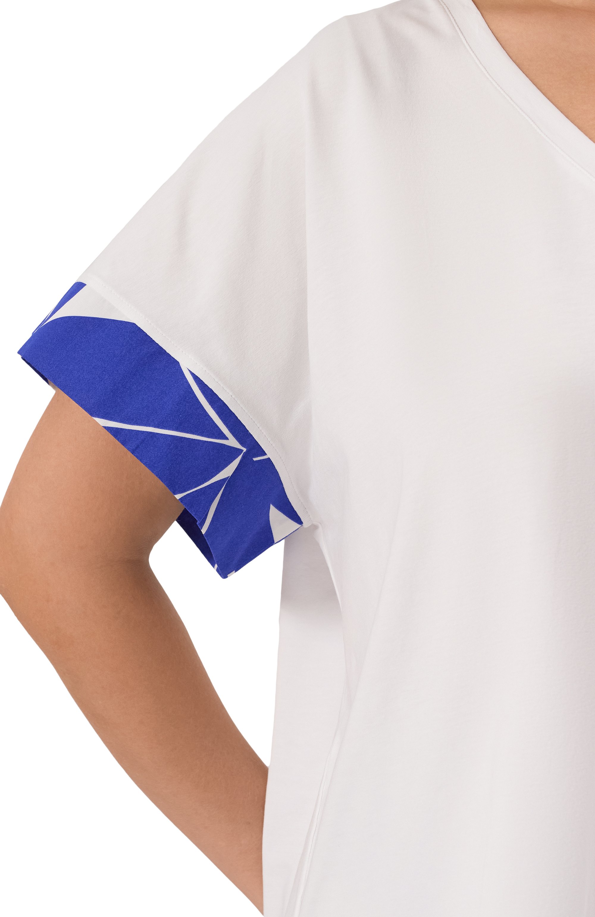 Хлопковая футболка PERSONA BY MARINA RINALDI, арт. C0IMBRA, фото 5