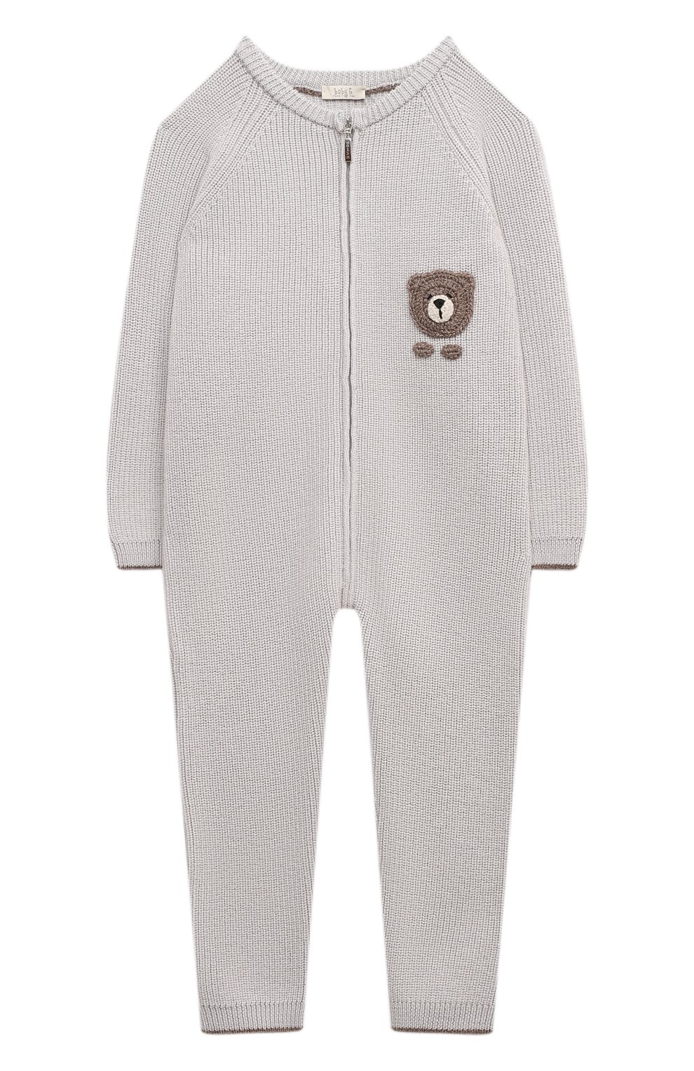 Шерстяной комбинезон BABY T серого цвета по цене 14250 руб., арт. 23AI011TZ/18M-36M, фото 1 Шерстяной комбинезон BABY T, арт. 23AI011TZ/18M-36M, фото 1
