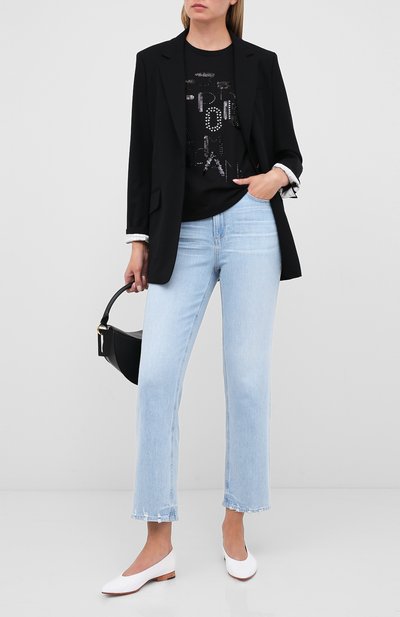 Футболка EMPORIO ARMANI черного цвета по цене 28900 руб., арт. 6H2T7R/2J4CZ, фото 2 Футболка EMPORIO ARMANI, арт. 6H2T7R/2J4CZ, фото 2