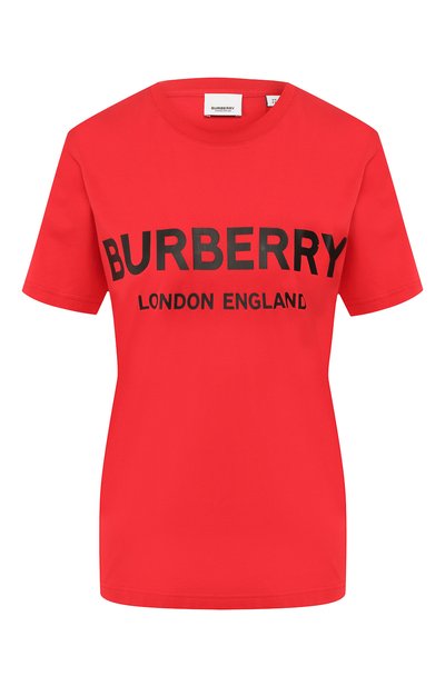 Женская хлопковая футболка BURBERRY, арт. 8021272