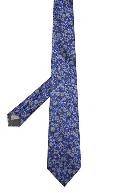 Шелковый галстук CANALI синего цвета по цене 9525 руб., арт. 18/HJ02332, фото 2 Шелковый галстук CANALI, арт. 18/HJ02332, фото 2