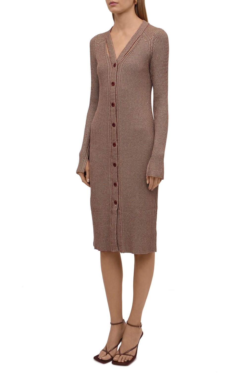 Платье из шелка и хлопка PROENZA SCHOULER WHITE LABEL, арт. WL2147689-KS058, фото 3
