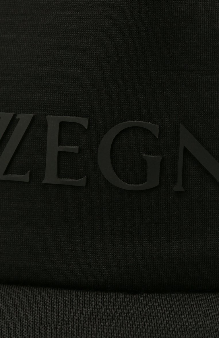 Мужская шерстяная бейсболка ZEGNA черного цвета, арт. Z9I71/B9I | Фото 3 (Материал: Шерсть, Текстиль; Нос: Не проставлено)