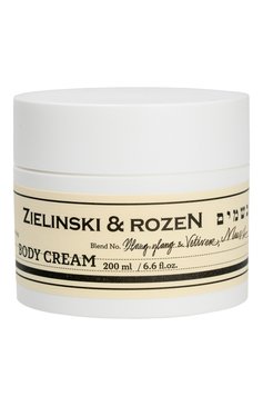 Крем для тела в банке иланг-иланг, ветивер, мускус (200ml) ZIELINSKI&ROZEN бесцветного цвета, арт. 7290116443874 | Фото 1 (Назначение: Для тела; Региональные ограничения белый список (Axapta Mercury): Не проставлено; Нос: Не проставлено; Тип продукта: Кремы)