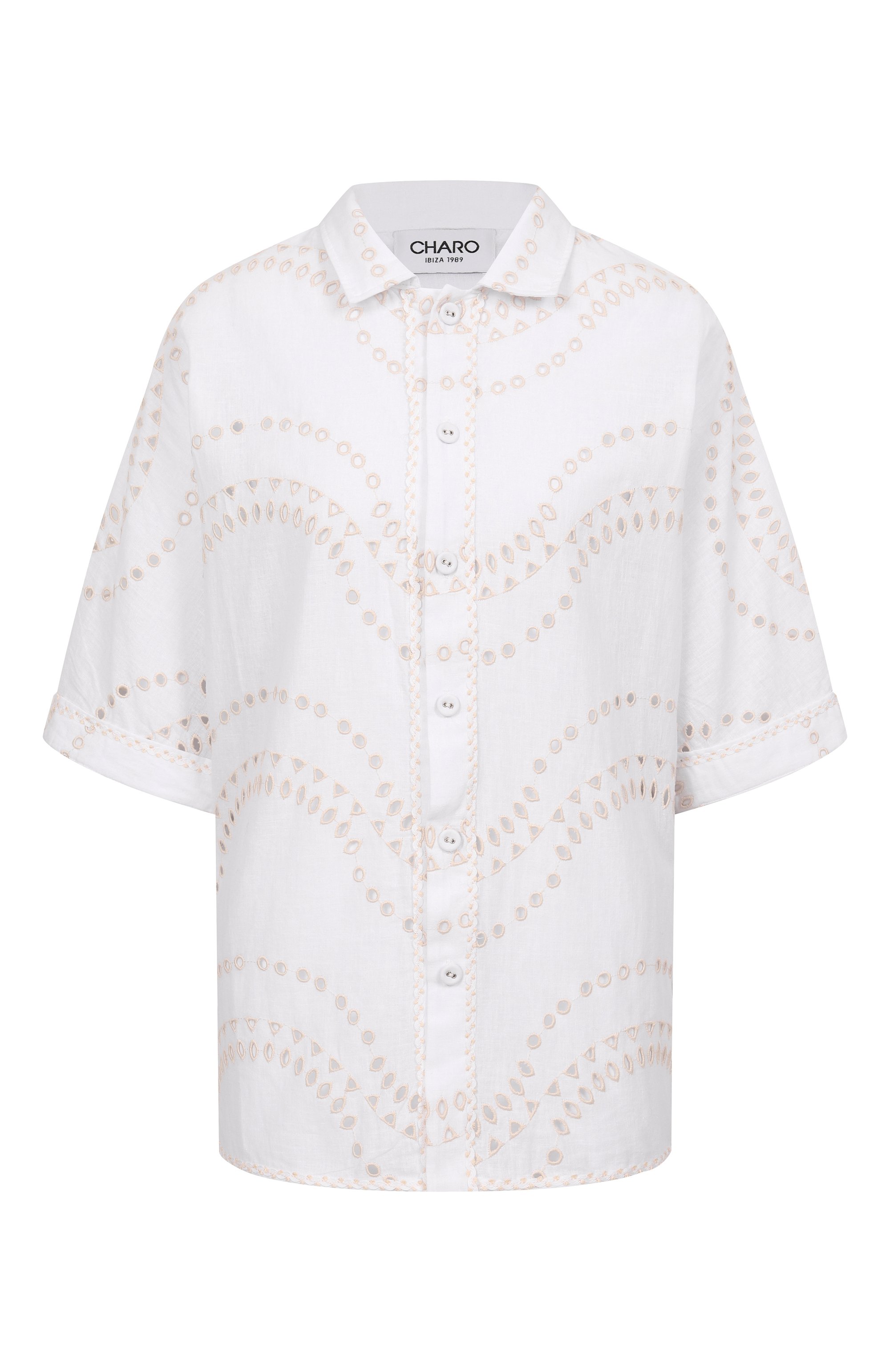 Рубашка из хлопка и льна CHARO RUIZ IBIZA, арт. 254201, фото 1