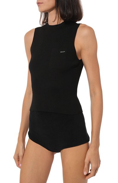 Топ из шерсти и шелка PRADA, арт. P29901-1XA3-F0002-202, фото 3