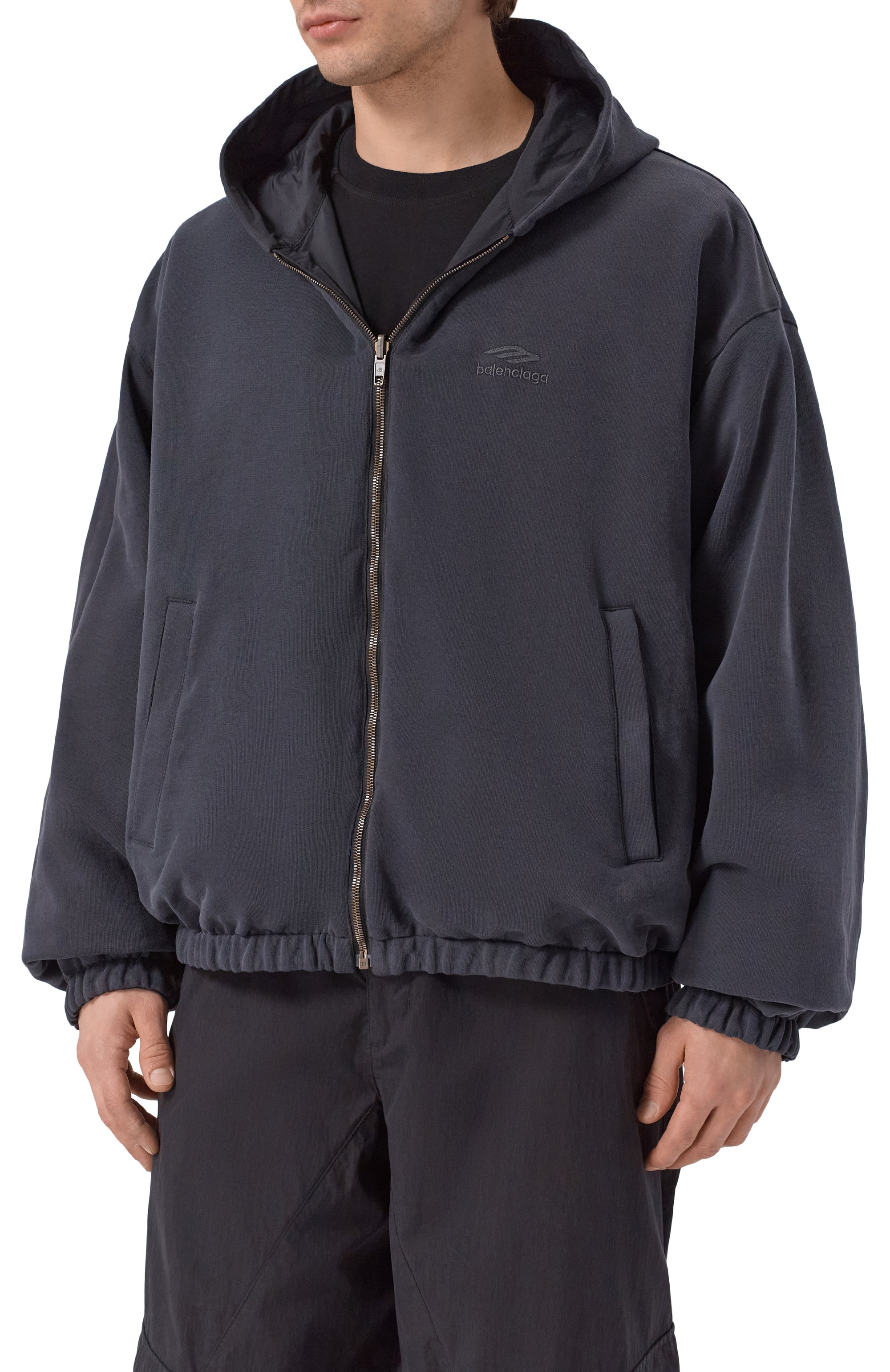 Двусторонняя куртка BALENCIAGA темно-серого цвета по цене 311000 руб., арт. 850847/TPQ38, фото 6 Двусторонняя куртка BALENCIAGA, арт. 850847/TPQ38, фото 6