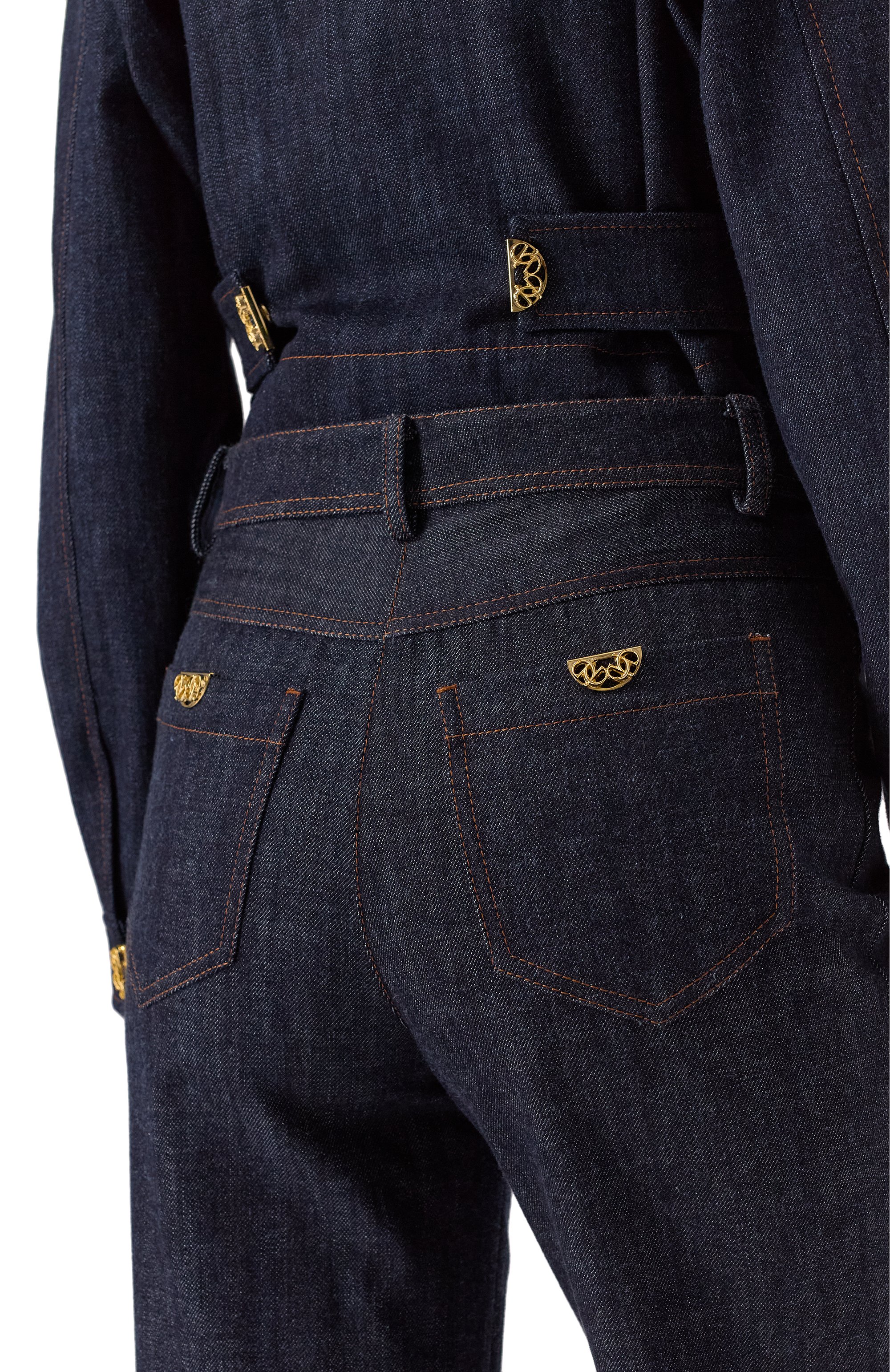 Джинсы ELIE SAAB синего цвета по цене 150500 руб., арт. P0054, фото 5 Джинсы ELIE SAAB, арт. P0054, фото 5