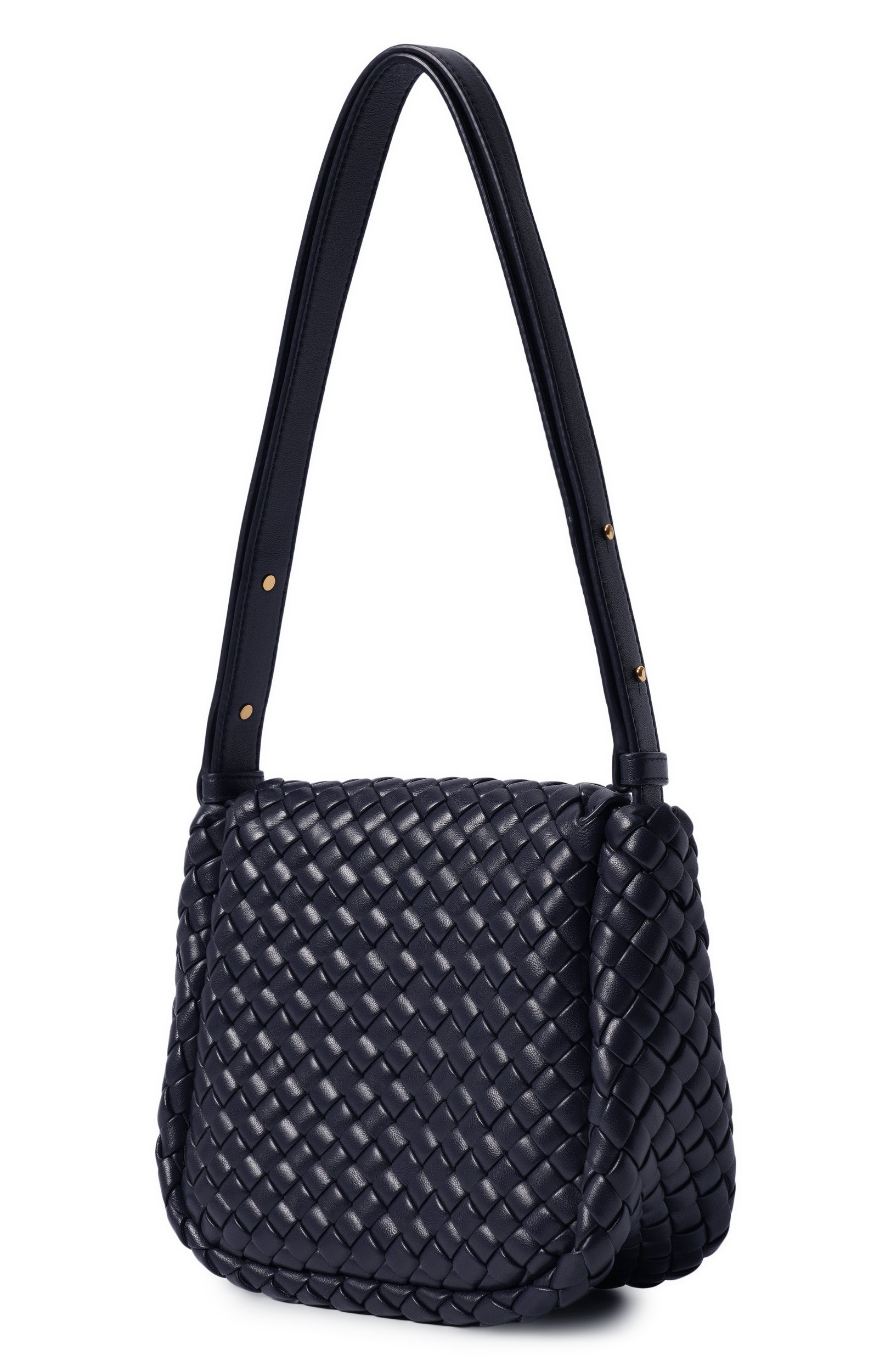 Сумка cobble small BOTTEGA VENETA темно-синего цвета по цене 446000 руб., арт. 762711/V01D, фото 4 Сумка cobble small BOTTEGA VENETA, арт. 762711/V01D, фото 4