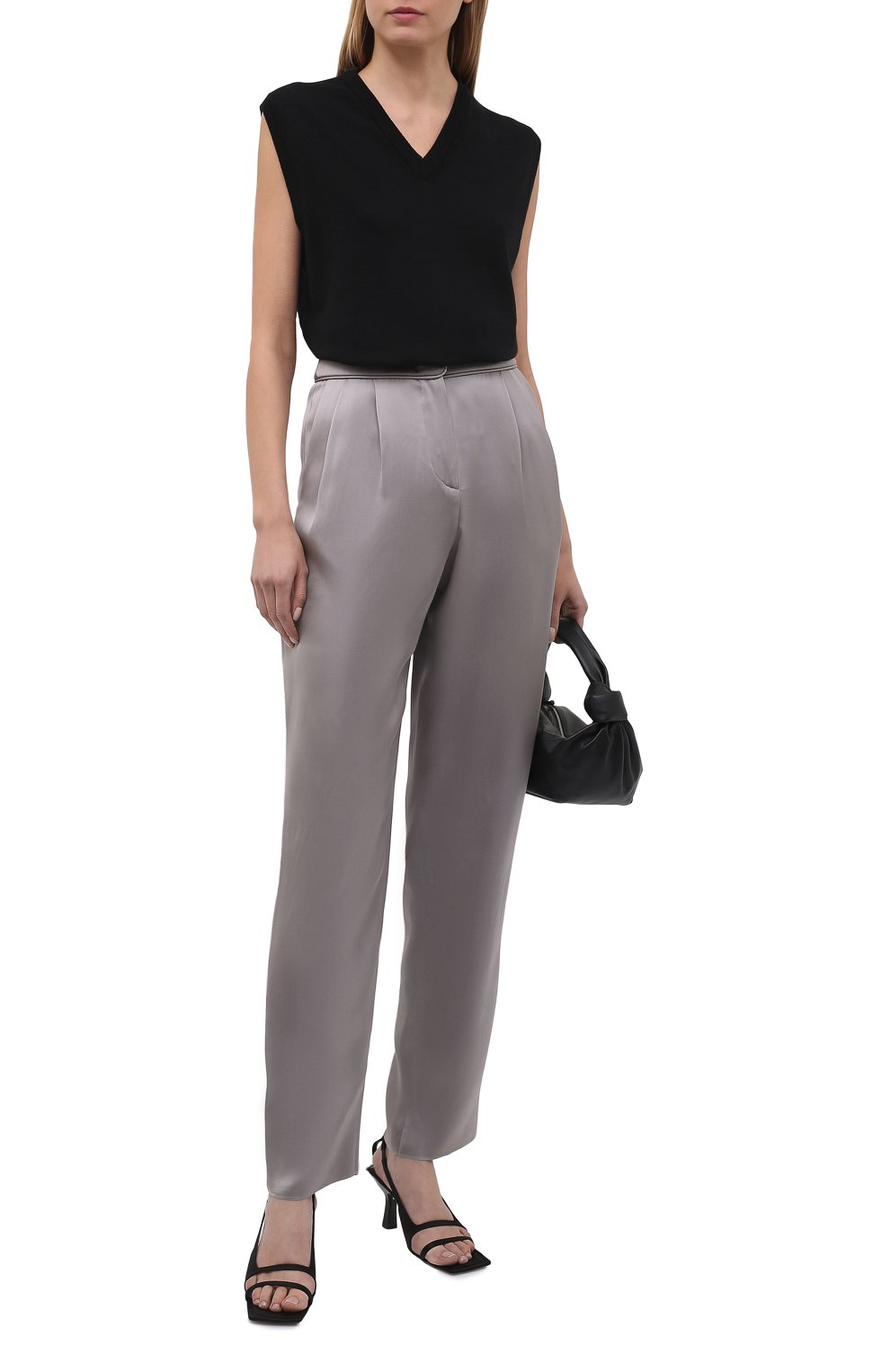 Шелковые брюки GIORGIO ARMANI, арт. 1SHPP0G2/T001Y, фото 2