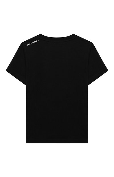 Хлопковая футболка KARL LAGERFELD KIDS, арт. Z25316, фото 2