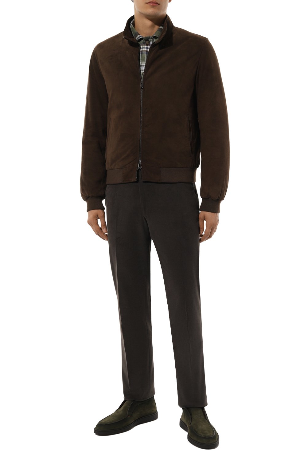 Ботинки detroit из нубука SANTONI, арт. MGDG17823SM0BETG, фото 2