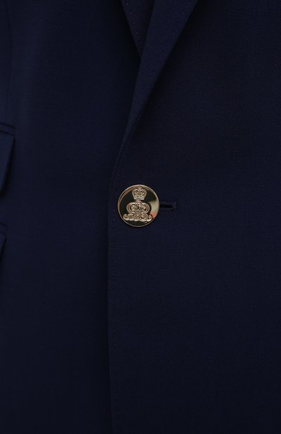 Шерстяной жакет RALPH LAUREN синего цвета по цене 171000 руб., арт. 290625536, фото 5 Шерстяной жакет RALPH LAUREN, арт. 290625536, фото 5
