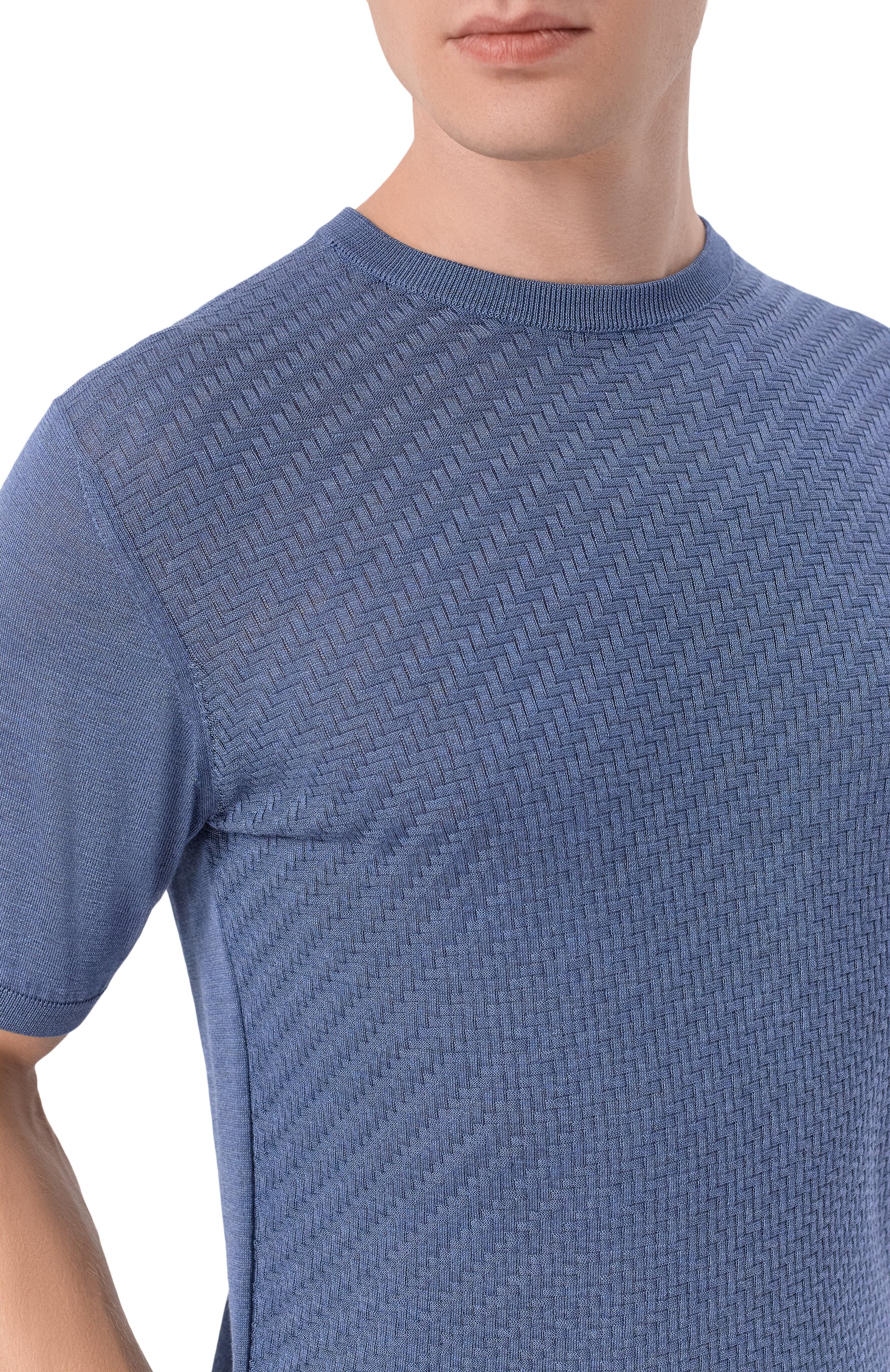 Шелковый джемпер ANDREA CAMPAGNA, арт. SU26SE350-00/FSE26, фото 5