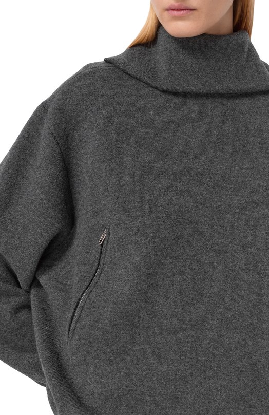 Шерстяной свитер Balenciaga 849931/T1754 Серый  849931/T1754 Фото 5