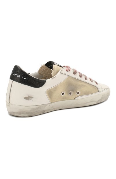 Кожаные кеды superstar GOLDEN GOOSE DELUXE BRAND, арт. G36WS590.S63, фото 4