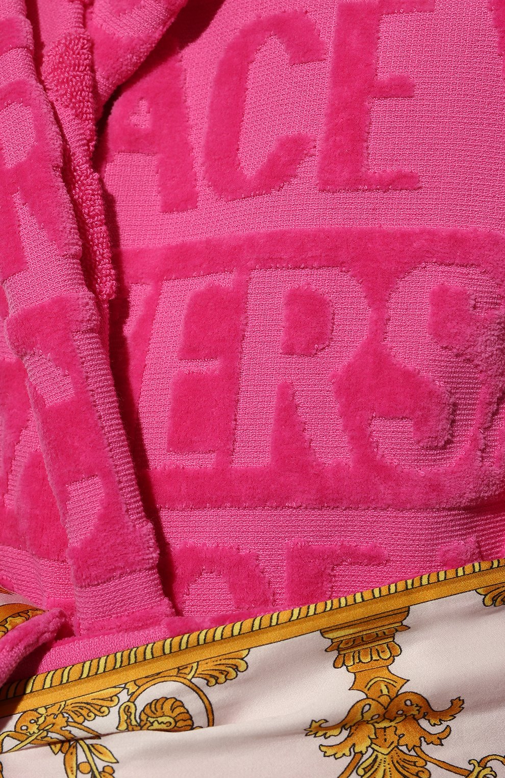 Хлопковый халат VERSACE фуксия цвета по цене 74950 руб., арт. ZACJ00019/ZC0SP052, фото 5 Хлопковый халат VERSACE, арт. ZACJ00019/ZC0SP052, фото 5