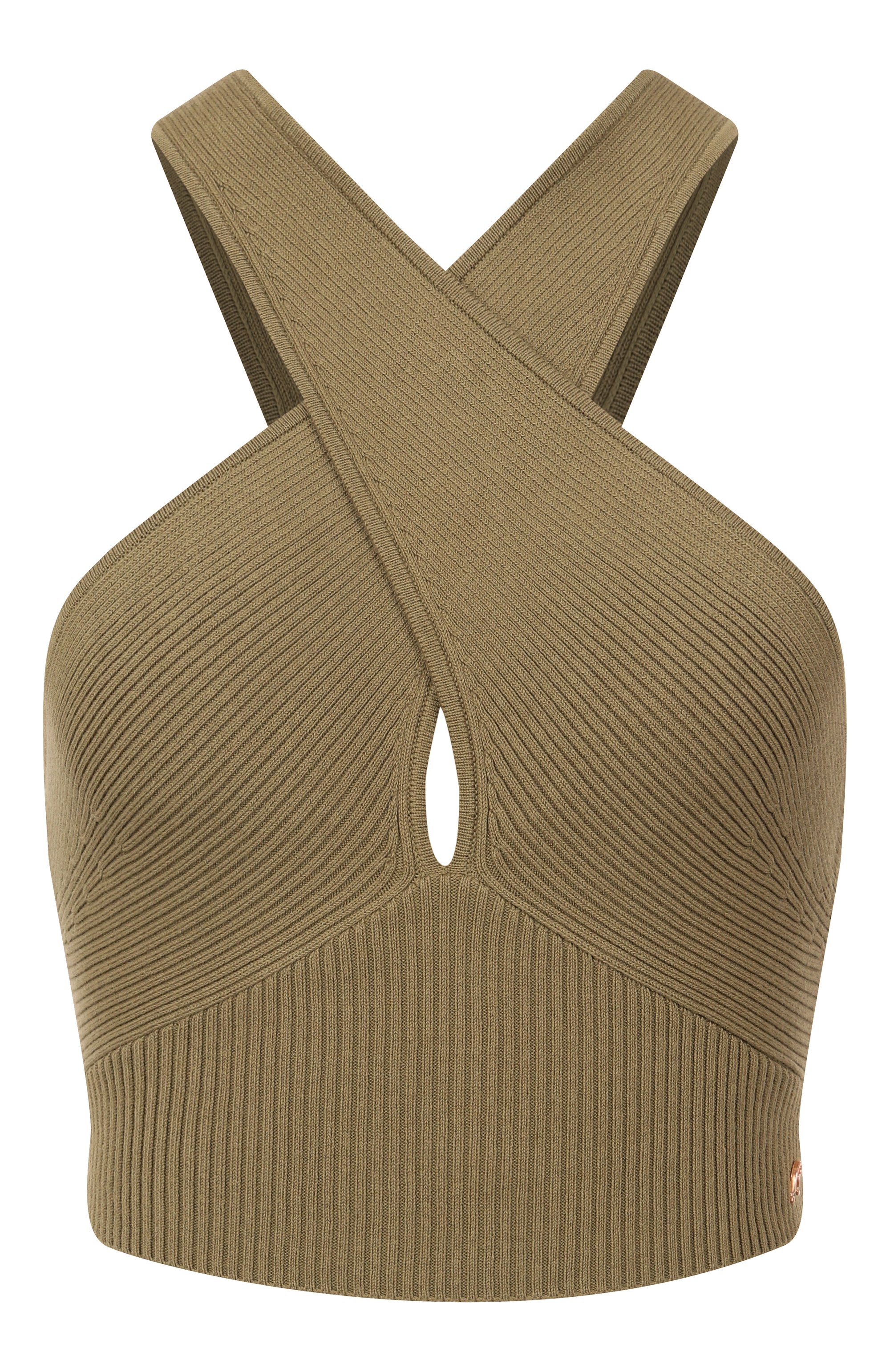 Хлопковый топ REPLAY хаки цвета по цене 12550 руб., арт. DK3857.000.G23776A, фото 1 Хлопковый топ REPLAY, арт. DK3857.000.G23776A, фото 1