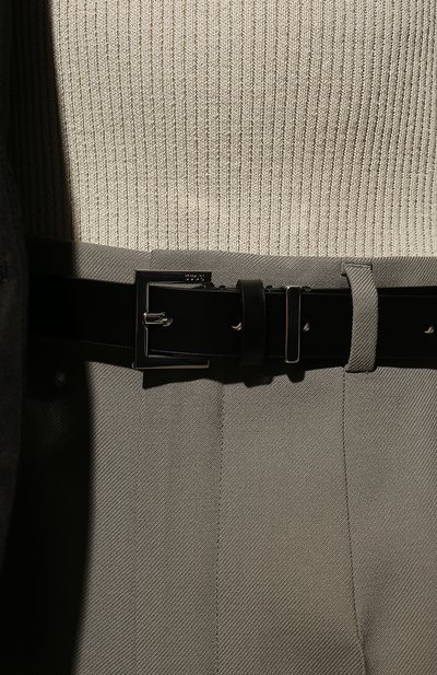 Кожаный ремень BOSS черного цвета по цене 15350 руб., арт. 50470623, фото 2 Кожаный ремень BOSS, арт. 50470623, фото 2