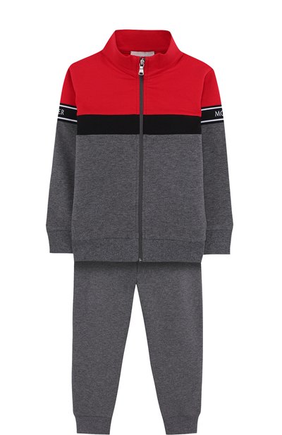 Хлопковый комплект из кардигана и брюк MONCLER ENFANT, арт. D2-951-88109-05-80996, фото 1