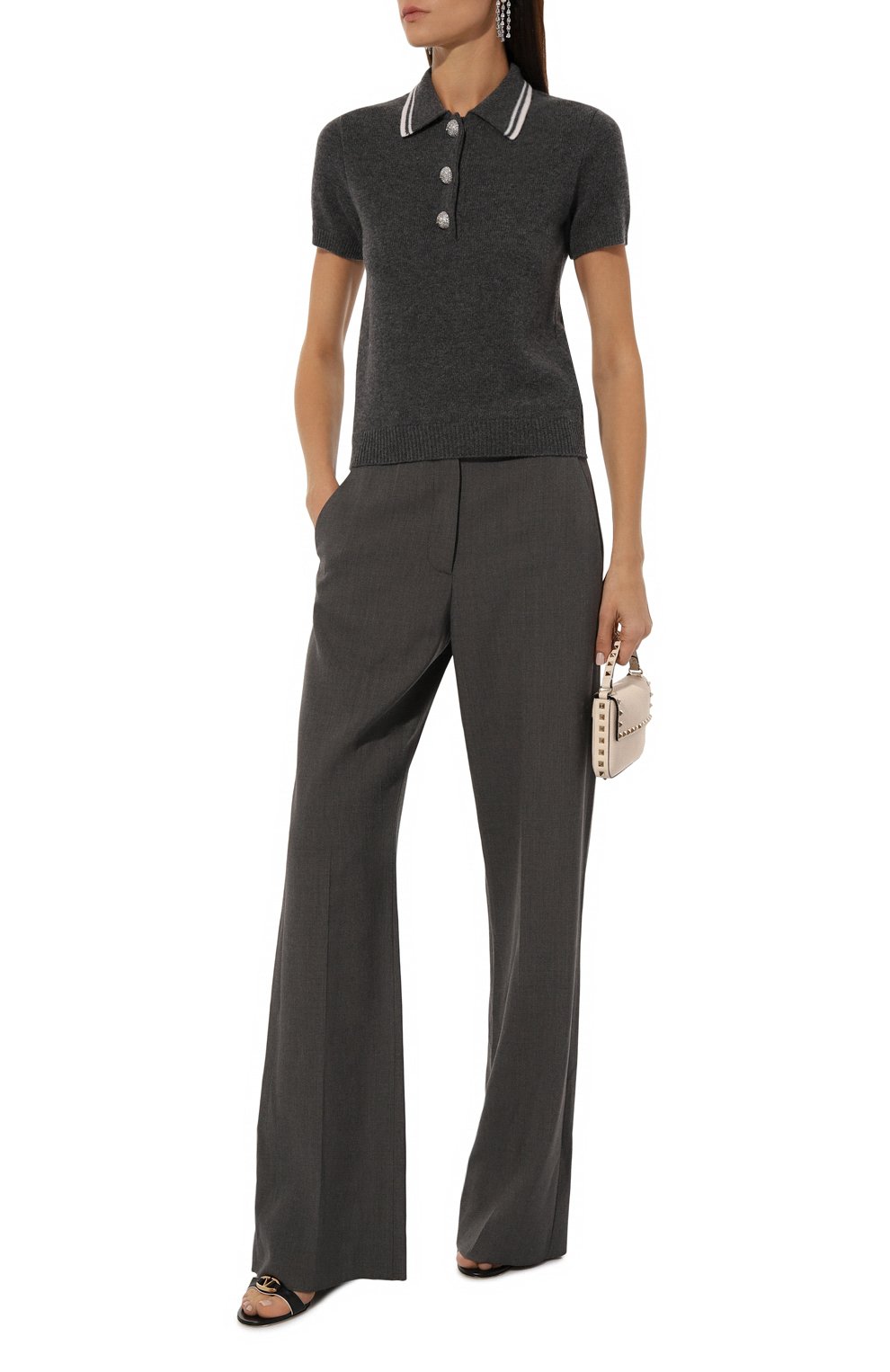 Шерстяные брюки VALENTINO, арт. 5B3RB5D07CU, фото 2