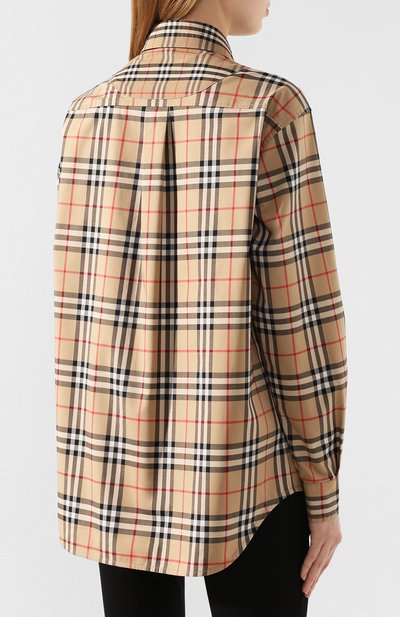 Хлопковая рубашка BURBERRY, арт. 8029532, фото 4