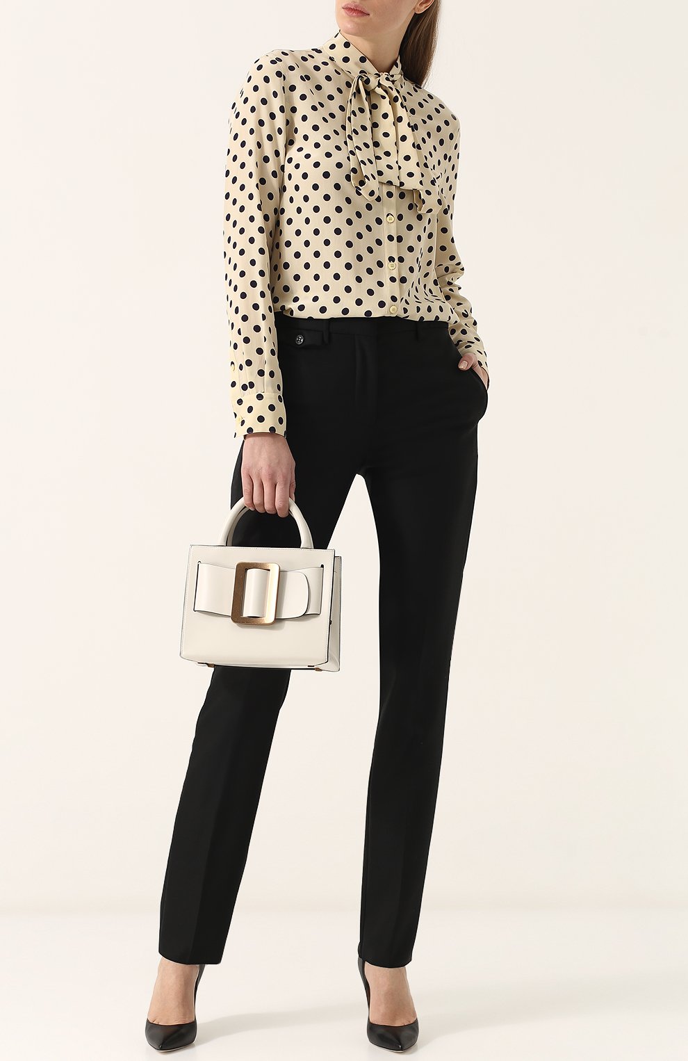 Однотонные шерстяные брюки со стрелками BURBERRY, арт. 4068861, фото 2