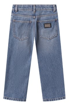 Детские джинсы DOLCE & GABBANA голубого цвета, арт. L42F81/LDC97/2-6 | Фото 2 (Нос: Не проставлено; Материал сплава: Проставлено; Детали: Потертости; Материал внешний: Хлопок; Ростовка одежда: 4 года | 104 см, 2 года | 92 см, 3 года | 98 см, 5 лет | 110 см, 6 лет | 116 см)