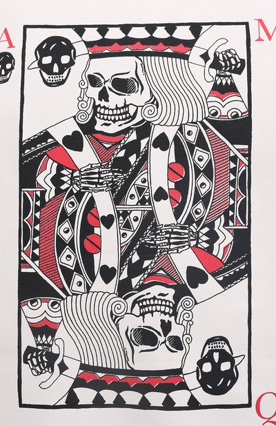 Хлопковая футболка ALEXANDER MCQUEEN, арт. 624179/QPZ64, фото 5