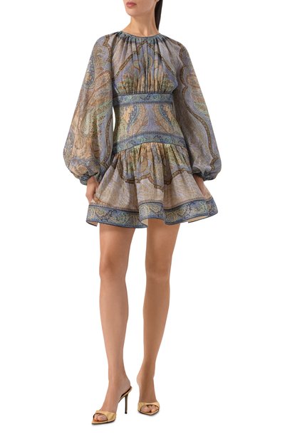 Платье из хлопка и шелка ZIMMERMANN, арт. 5515DRS262, фото 2