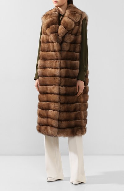 Жилет из меха соболя YVES SALOMON, арт. 20WYG38211ZICV, фото 3