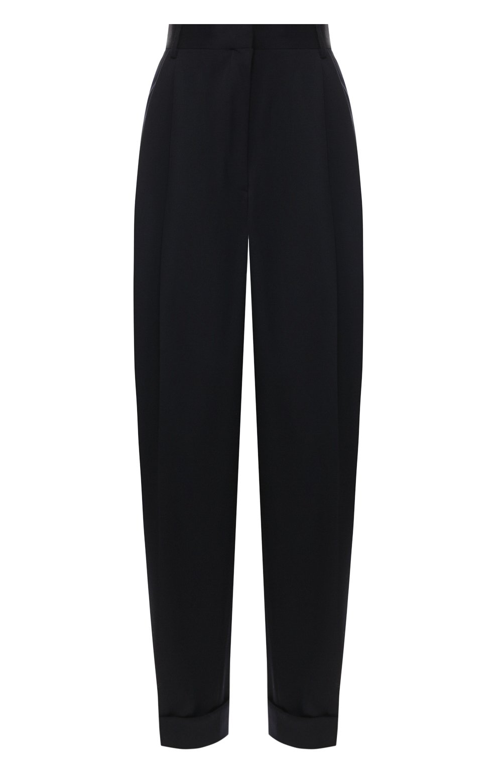 Шерстяные брюки DRIES VAN NOTEN темно-синего цвета по цене 48050 руб., арт. 191-30920-7228, фото 1 Шерстяные брюки DRIES VAN NOTEN, арт. 191-30920-7228, фото 1