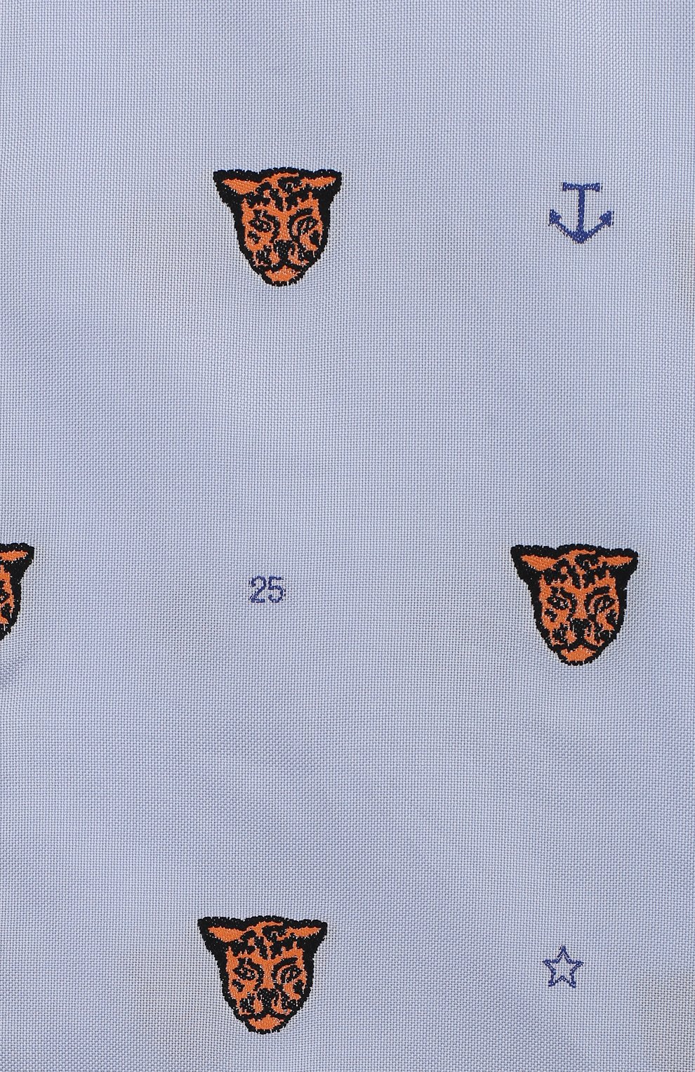 Хлопковая рубашка GUCCI голубого цвета по цене 42900 руб., арт. 574554/XWAFM, фото 3 Хлопковая рубашка GUCCI, арт. 574554/XWAFM, фото 3