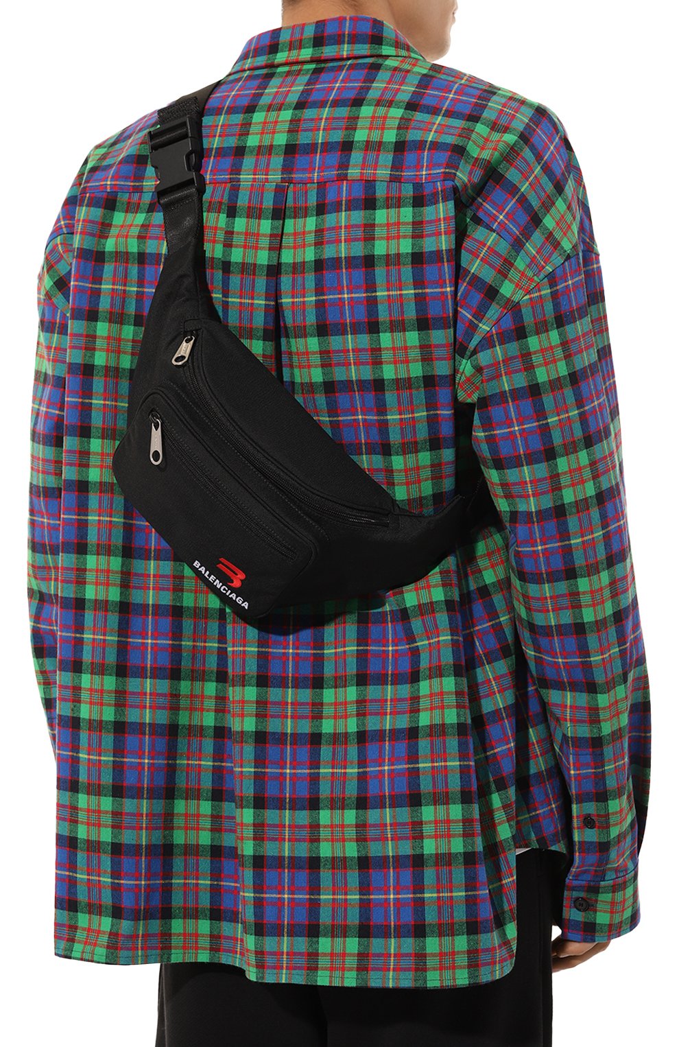 Текстильная поясная сумка BALENCIAGA, арт. 701749/210BW, фото 2