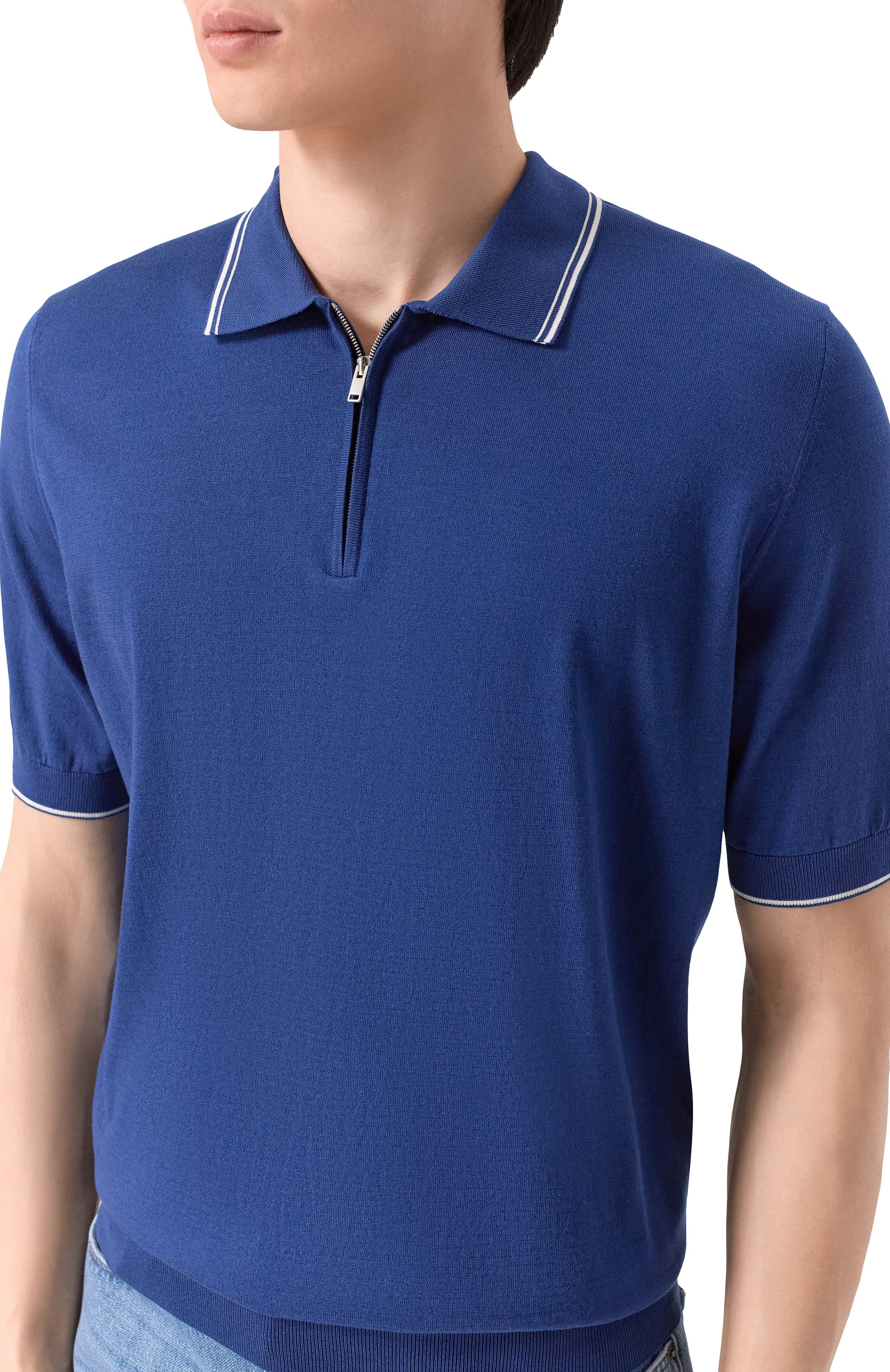 Поло из хлопка и шелка MVST, арт. M26.CSM.K425, фото 5